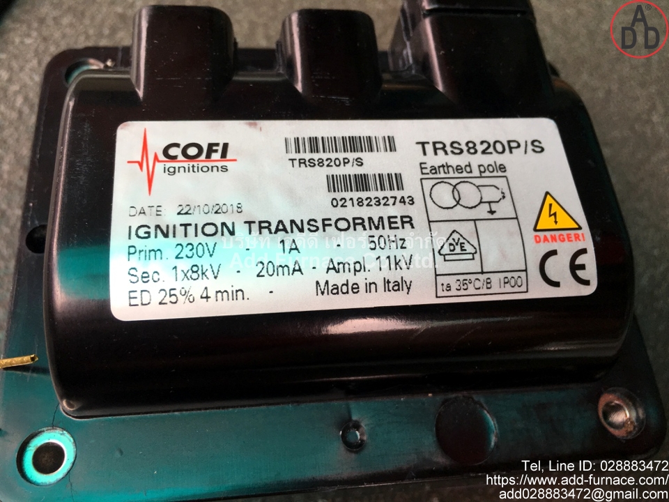 COFI Ignitions TRS820P/S ignition transformer (4)